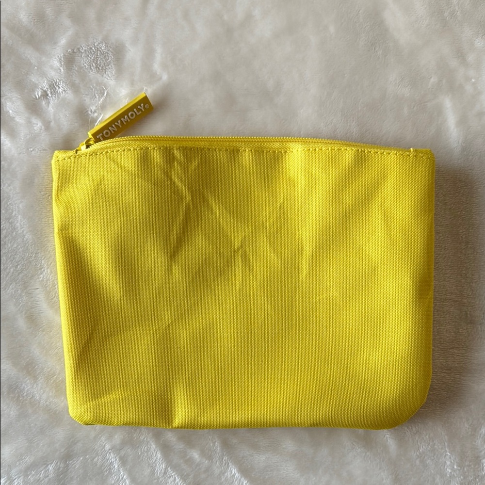Tonymoly Bright Yellow Brand New Makeup Cosmetic Bag